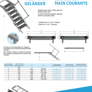 Escabeau de sécurité alu - Variante 05