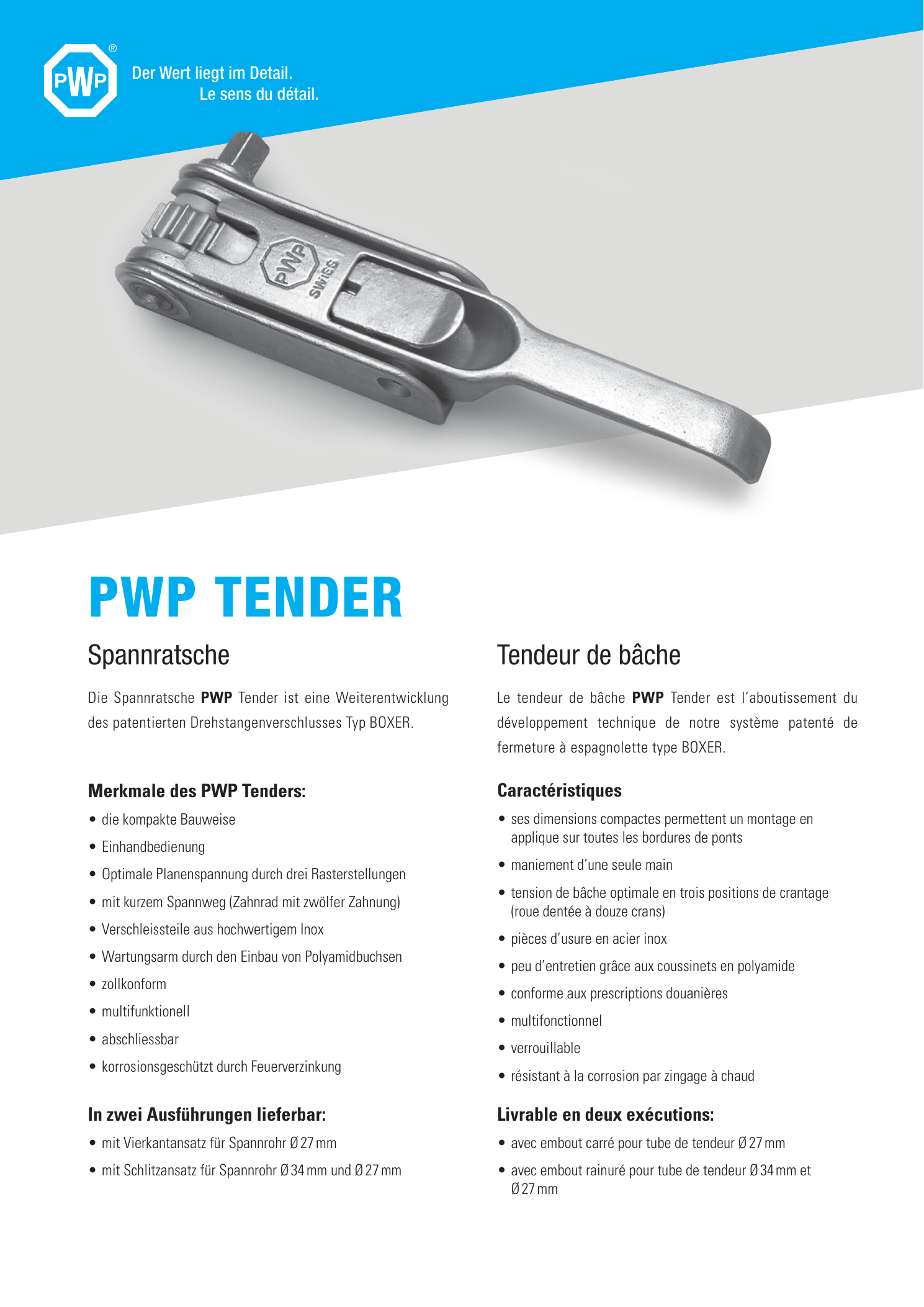 PWP Tender Ø27 - Variante 14